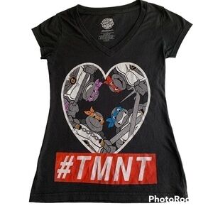 𝅺vintage Teenage Mutant Ninja Turtles Nickelodeon Graphic Tee Shirt Size Small